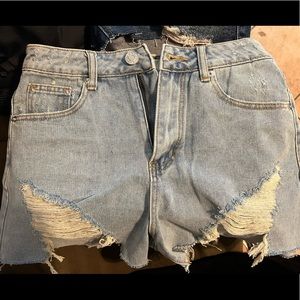 “Blue ButterCup” Jean Shorts. Small (for like Mediums 5 or 7)
